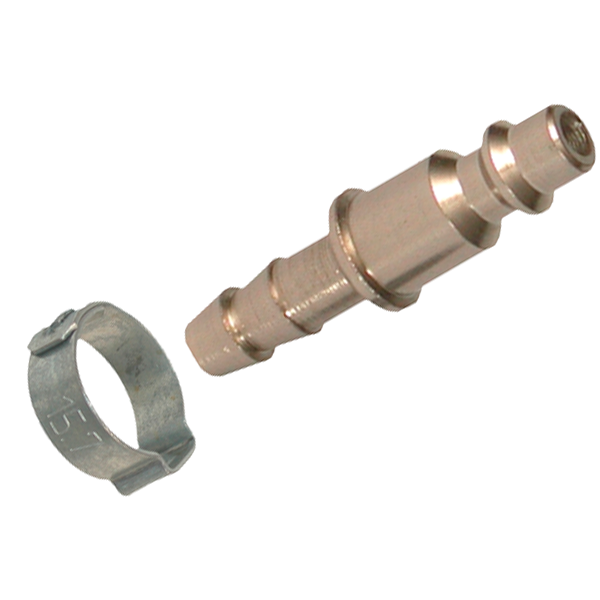 Lot 2 embouts raccord rapide air comprimé ISO 6150B passage Ø 5,5 mm Lacmé