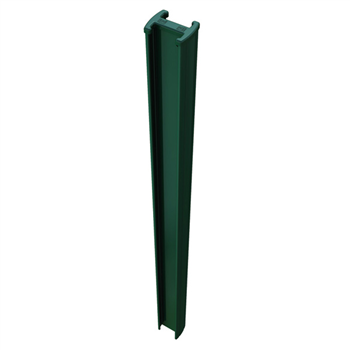 Poteau Easyclip vert RAL6005 pour panneau grillage rigide - hauteur 1,10 M