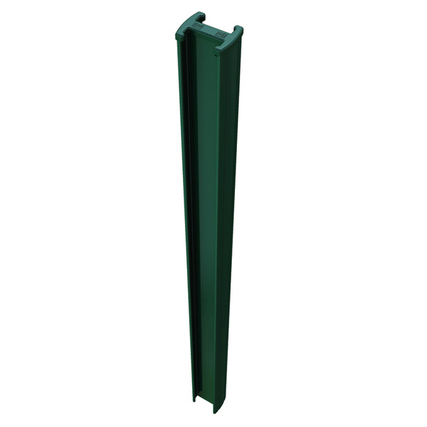 Poteau Easyclip vert RAL6005 pour panneau grillage rigide - hauteur 1,30 M