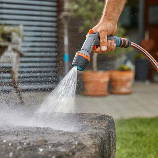 Pistolet d'arrosage multi-jets Comfort ecoPulse Gardena - 4 jets réglables - Fonction nettoyage