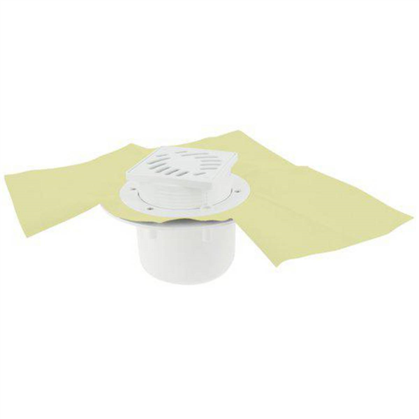 SIPHON P/CARRE. S/VERT.GR.10X10 PVC + NATTE