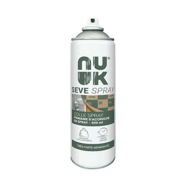 Primaire d'accrochage SEVE SPRAY pour rubans adhésifs sur supports poreux ou rugueux  - 500 mL