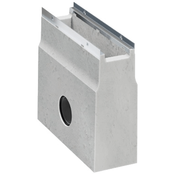 Avaloir eau pluviale pour caniveau en béton BIRCOslim DN 150 - longueur 500 mm