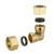 Coude égal à 90° mâle joint mixte - Pour tube en cuivre - Diamètre 16 mm - À visser - Laiton