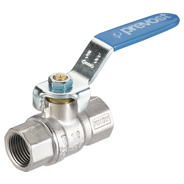 Vanne à boisseau sphérique laiton cylindrique femelle/femelle G1" PN 40 bar