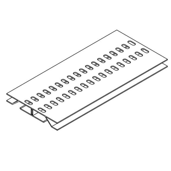 Profilé de ventilation dissimulé pour lambris PVC sous toiture - Longueur 4,00 M - Blanc