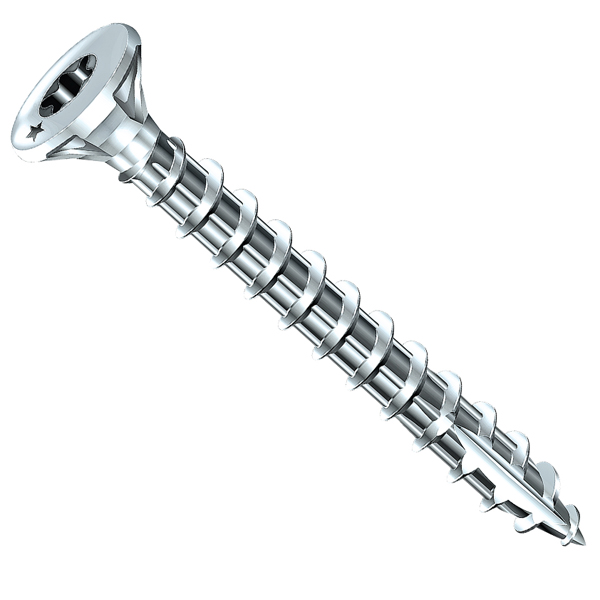 Vis bois Rocket tête fraisée Torx acier zingué filetage total ⌀ 3,5 mm x 25,0 mm - Boîte de 500