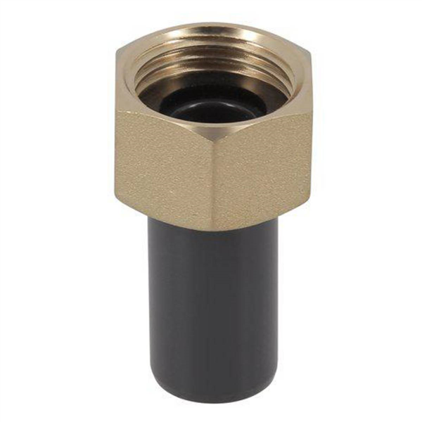 DE 16X1/2 UNION PVC LAITON MALE A COLLER SUR D - TAR. PAS DU GAZ SUR G - JOINT P