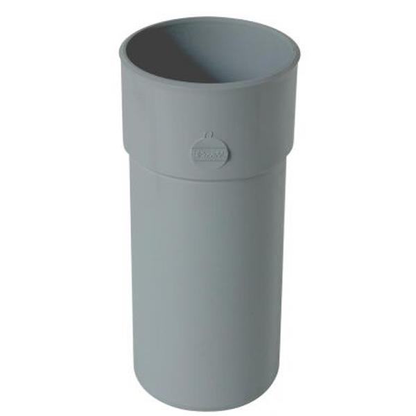 Manchette mâle/femelle pour tube de descente cylindrique Ø 80 - Gris