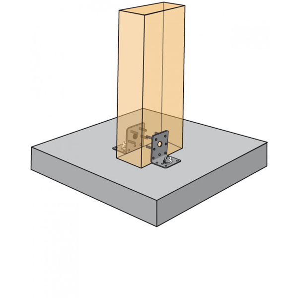 Équerre renforcée E17 75x150x50 mm épaisseur 2 mm