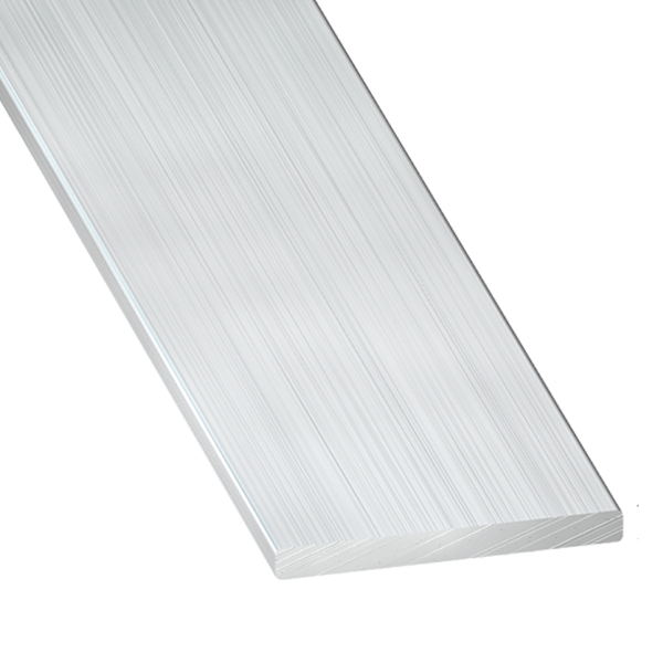 Profilé plat aluminium brut - largeur 20 mm - épaisseur 2 mm - longueur 2 mètres