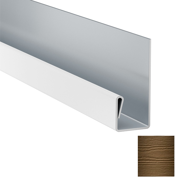 Profil de terminaison MetalTrim pour bardage VL Hardie Plank - alu Marron noisette - longueur 3,00 M
