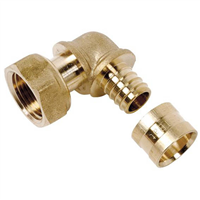 Coude terminal ecrou f libre 12 1/2"