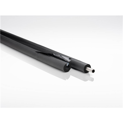 Tube isolant fendu + adhésif encollage bord à bord et de recouvrement EP13Ø42mm