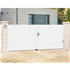 Portail PVC sur mesure Agena CG 06 - Jusqu'à 4500 x 2000 mm - Battant ou coulissant - Plein avec cadre inox