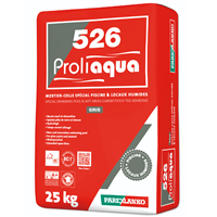 Mortier-colle spécial piscine et locaux humides - 526 Proliaqua  - Gris Sac de 25 KG