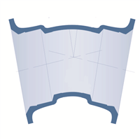 COUDE 2E ADD. 1/32 JT MECA DN100