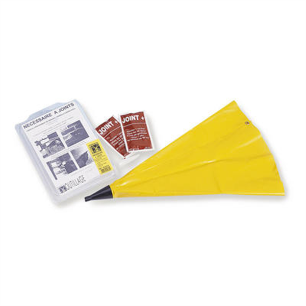 Poche à joint carrelage Mondelin avec 1 embout et 2 doses d'adjuvant Joint+