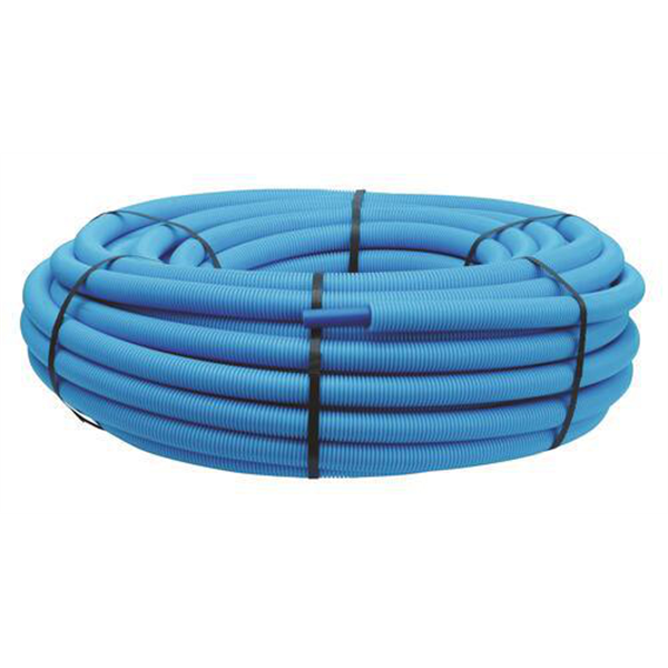 Tube PER-A - Pré-gainé Ø10/12 mm - Couronne 100m - Bleu - NF