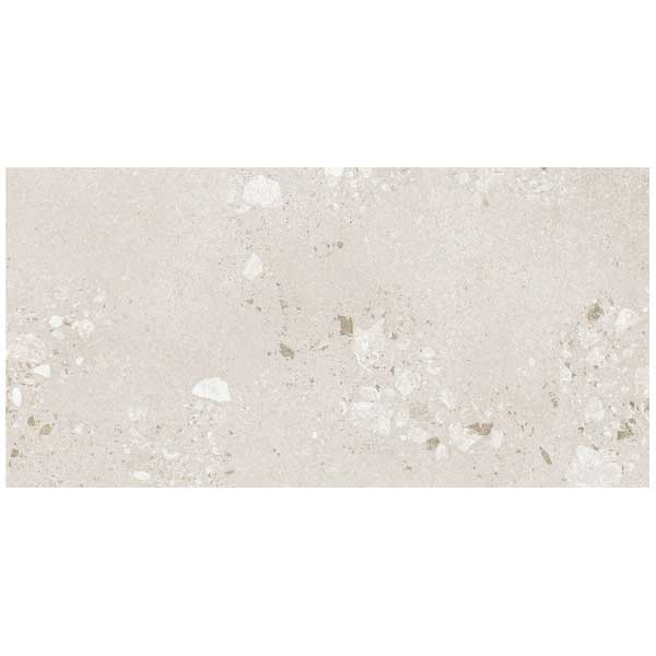 Faïence salle de bain effet carrelage terrazzo - Castone - 60,0 CM x 30,0 CM - ép. 8,00 MM - Beige dune