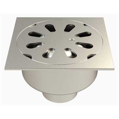 SIPHON 247X247 SORTIE VERT 100 MM VIS 25100V