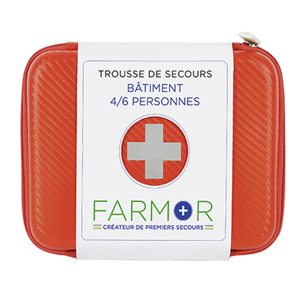 Trousse de premiers secours Farmor spécial bâtiment - 4 à 6 personnes