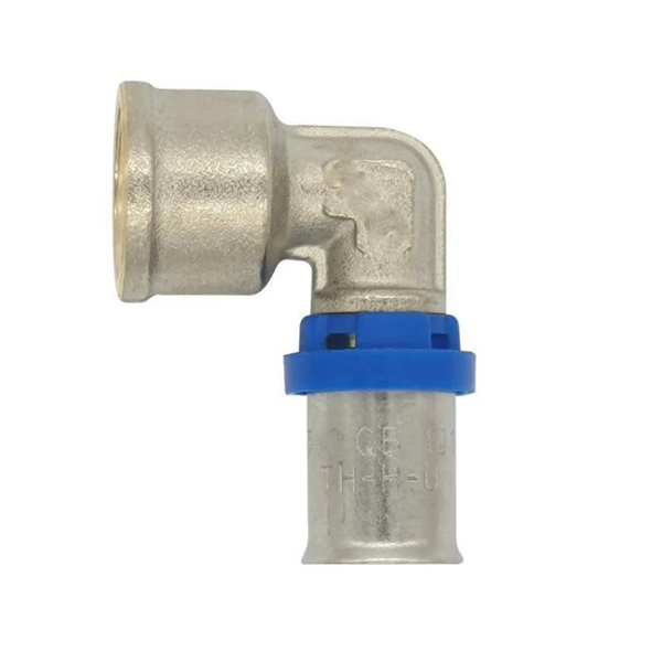 Raccord à sertir coude femelle 1/2" diamètre 20 mm pour tube multicouche TH H U