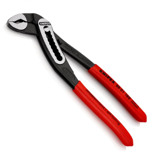 Pince multiprises Alligator Knipex - Cliquet 9 positions - Longueur 180 mm - Poignées gainées