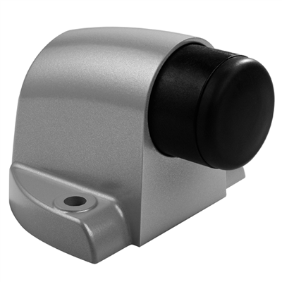 Butée de porte au sol pour porte lourde jusqu'à 120 kg - Vachette 9874 - Argent avec amortisseur ressort