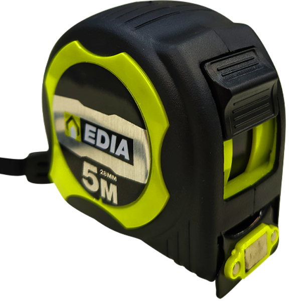 Mètre à ruban 5 m x 28mm Edia marquage double face