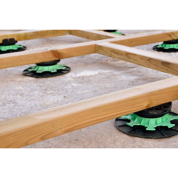 Plot réglable pour terrasse lambourdes - Essentiel Jouplast - Hauteur réglable 40 à 60 MM