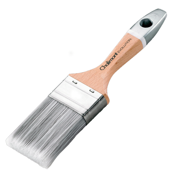 Pinceau brosse plate pour peinture acrylique L'outil Parfait Aquasilver - Taille 40 mm