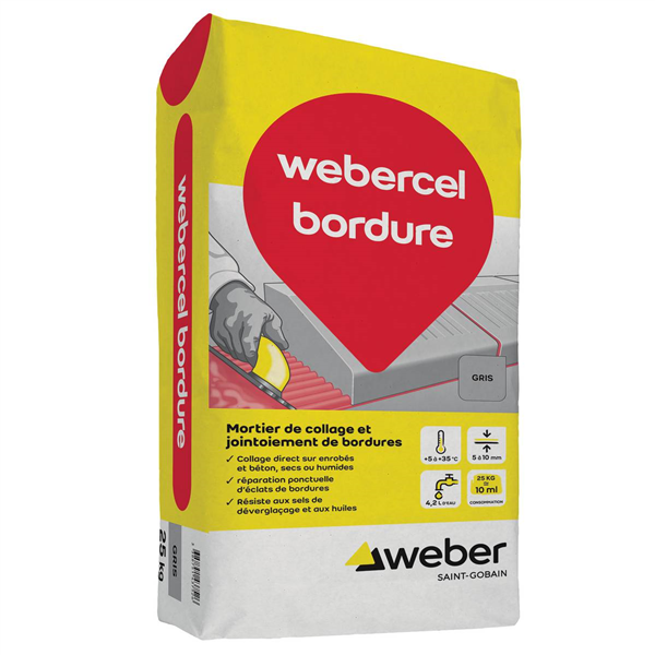 WEBERCEL BORDURE GRIS 25KG