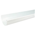 Gouttière 1/2 ronde en PVC développé de 33 - Longueur 4 m - Blanc