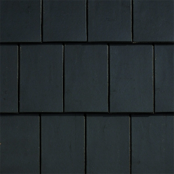 Tuile plate en argile - Vauban 2 Droite - emboîtement petit moule à pureau plat - Ardoise