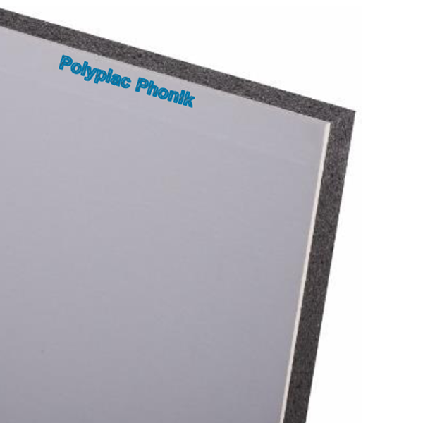 Doublage isolant acoustique - Polyplac Phonik E avec pare-vapeur BA13+80 MM - R = 2,55 m².K/W - 2,60 M x 1,20 M