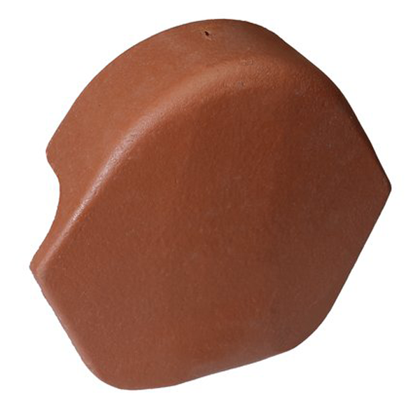 Fronton de rive universelle pour faîtière/arêtier de 42 à recouvrement - largeur 29 CM x hauteur 25,00 CM - Rouge vieilli