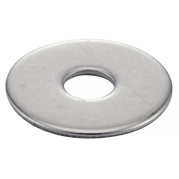 Rondelle plate extra large de serrage - Diamètre 8 mm - Acier électro zingué - Boîte de 50