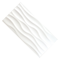 Faïence murale TRENDY WAVE EDILIS - White - 50 CMx25 CM Ép.7,40 MM