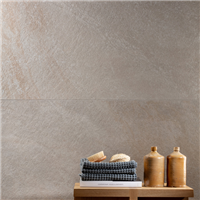 Carrelage sol intérieur effet pierre en grès cérame rectifié - Geostone - 60,0 CM x 60,0 CM - ép. 9,00 MM - Bianco