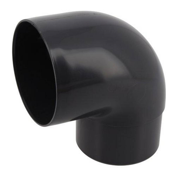 Coude mâle/femelle Nicoll pour tube de descente - Angle 87°30 - Diamètre 80 mm - Techtan Gris