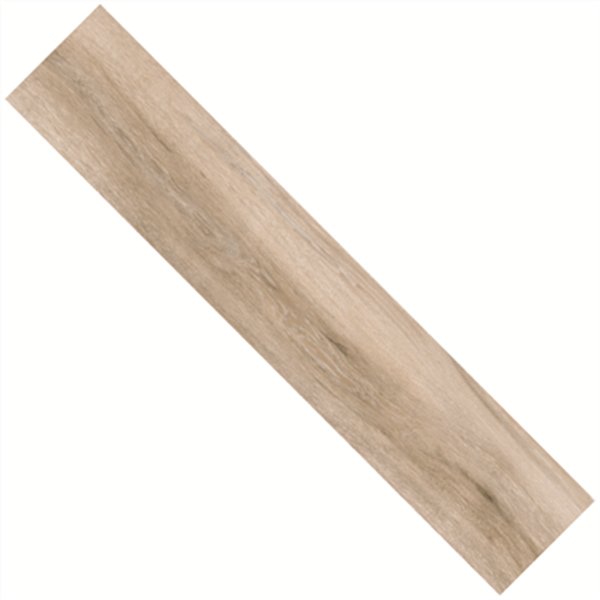 Carrelage extérieur en grès cérame émaillé effet bois Pecan Grip - 120 CM x 23,3 CM - ép. 8,7 MM - Beige