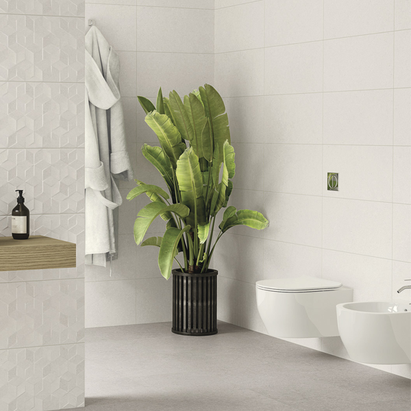 Faïence murale effet pierre - Edilis Evora - 60,0 CM x 30,0 CM - ép. 8,5 MM - Blanc