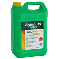 Traitement fongicide toitures murs et façades - Algimouss Pro - Bidon de 5 litres