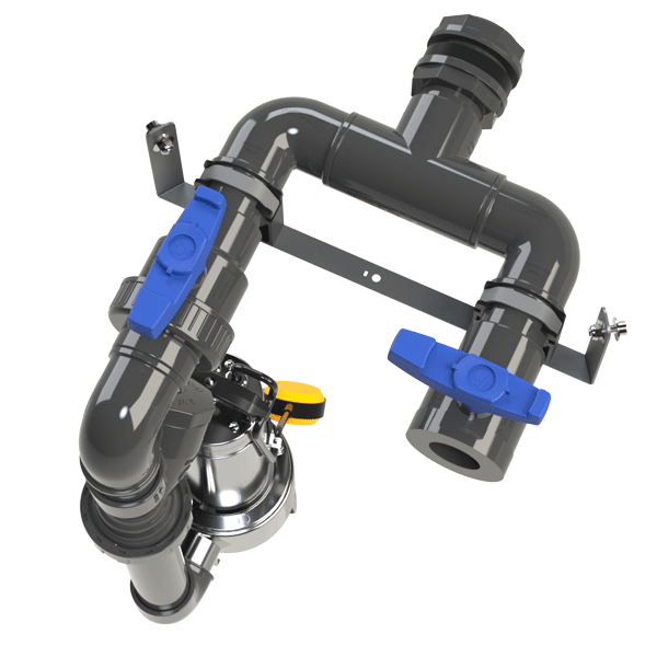 Station de relevage eaux chargées évolutive Sanirel 420 EVO avec kit connexion 1 pompe 408 - Cuve 420L - Hauteur 100 cm