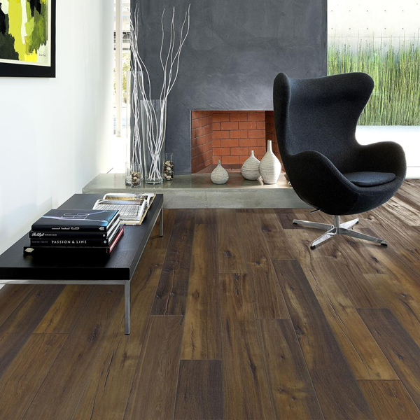 Parquet contrecollé à 3 plis Artisan Chêne Earth raboté à la main - 1900,0 MM x 190 MM - ép. 15,00 MM