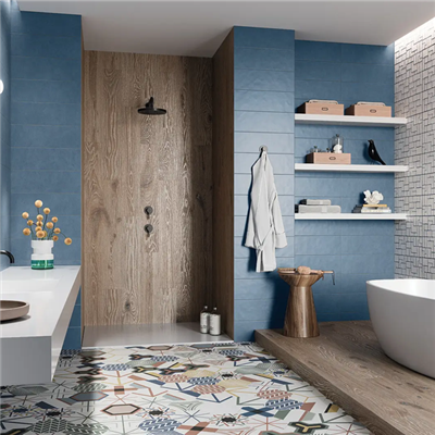 Faïence murale pour cuisine et salle de bain - Stay - 20,0 CM x 60,0 CM - ép. 8,00 MM - Bleu