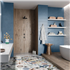 Faïence murale pour cuisine et salle de bain - Stay - 20,0 CM x 60,0 CM - ép. 8,00 MM - Bleu