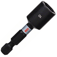 Douille magnétique Impact Control Bosch 6 pans 1/4" côte sur plats 10 mm