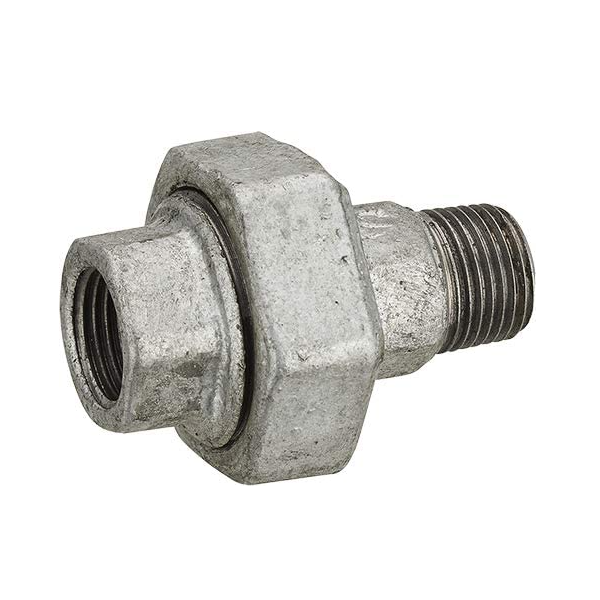 Raccord union égal - Filetage mâle femelle - MF 15 x 21  - Fer galvanisé - Noyon & Thiebault